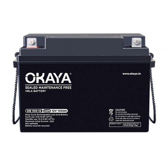 OKAYA SMF VRLA 100AH-12V