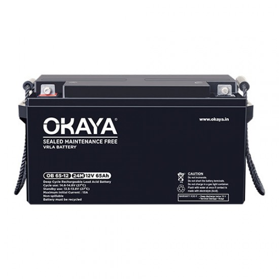 OKAYA SMF VRLA 65AH-12V