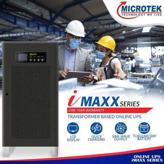 Microtek Online UPS i Max Series 30KVA 3PH:3PH 360V Inbuilt Isolation Transformer